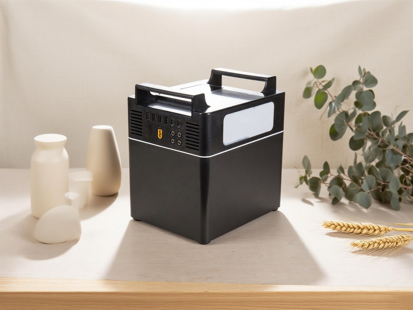 Aurelia Power Vault portable power station in a calm interior