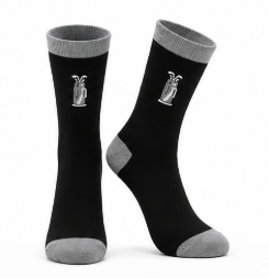 Classic Black Crew golf socks