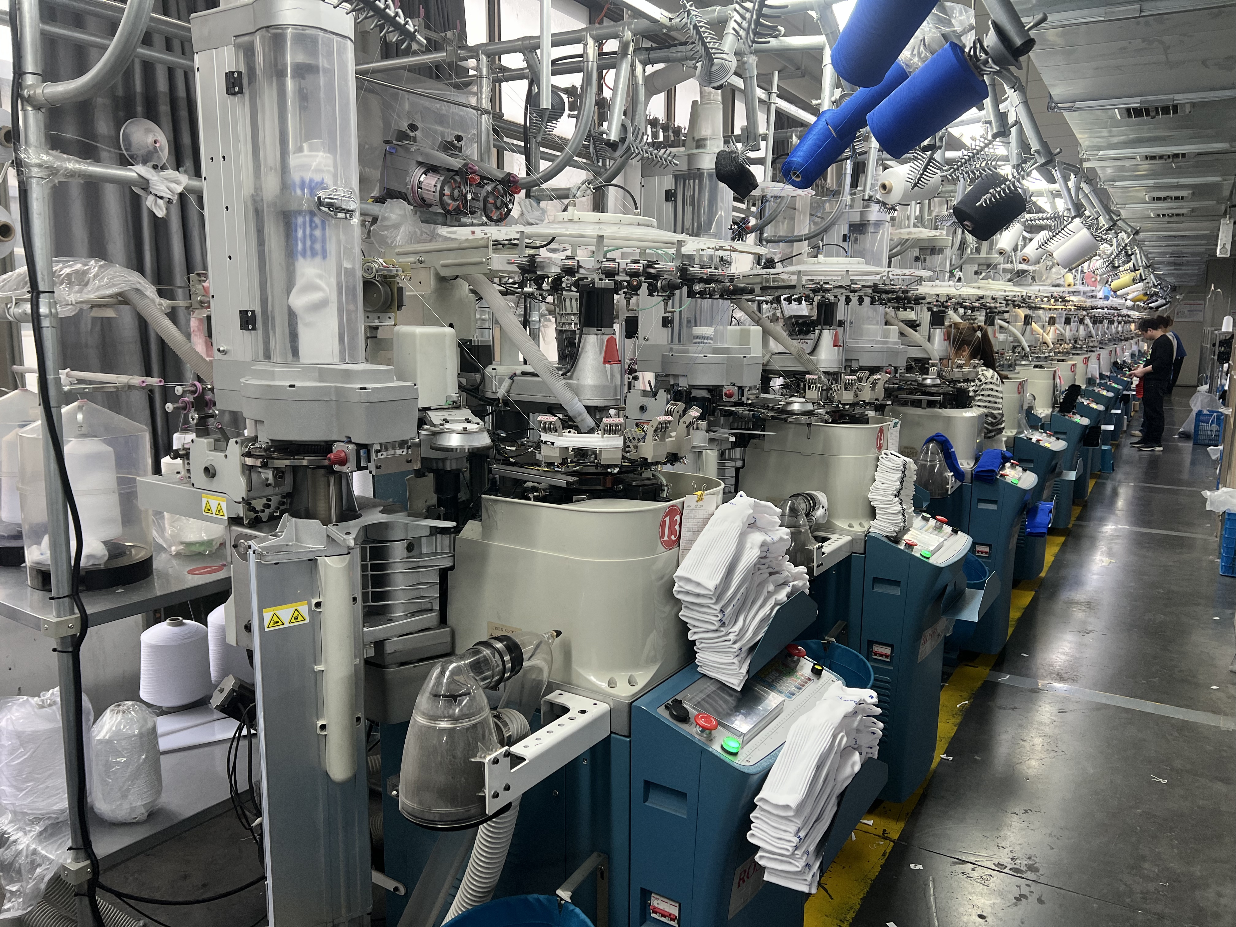 About Us Sock knitting production machines in factory
