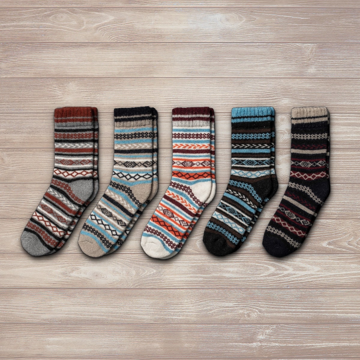 Nordic Wool Socks Earth tone Nordic wool socks