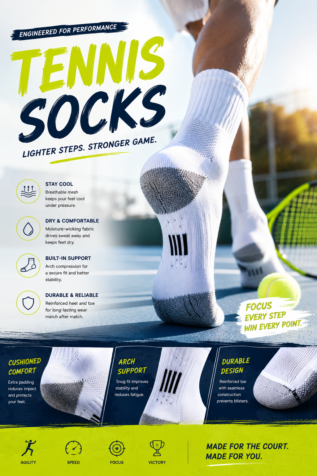 Sock Collections Custom tennis socks