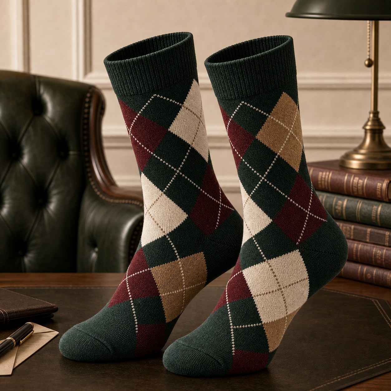 Ivy Forest Argyle old money socks