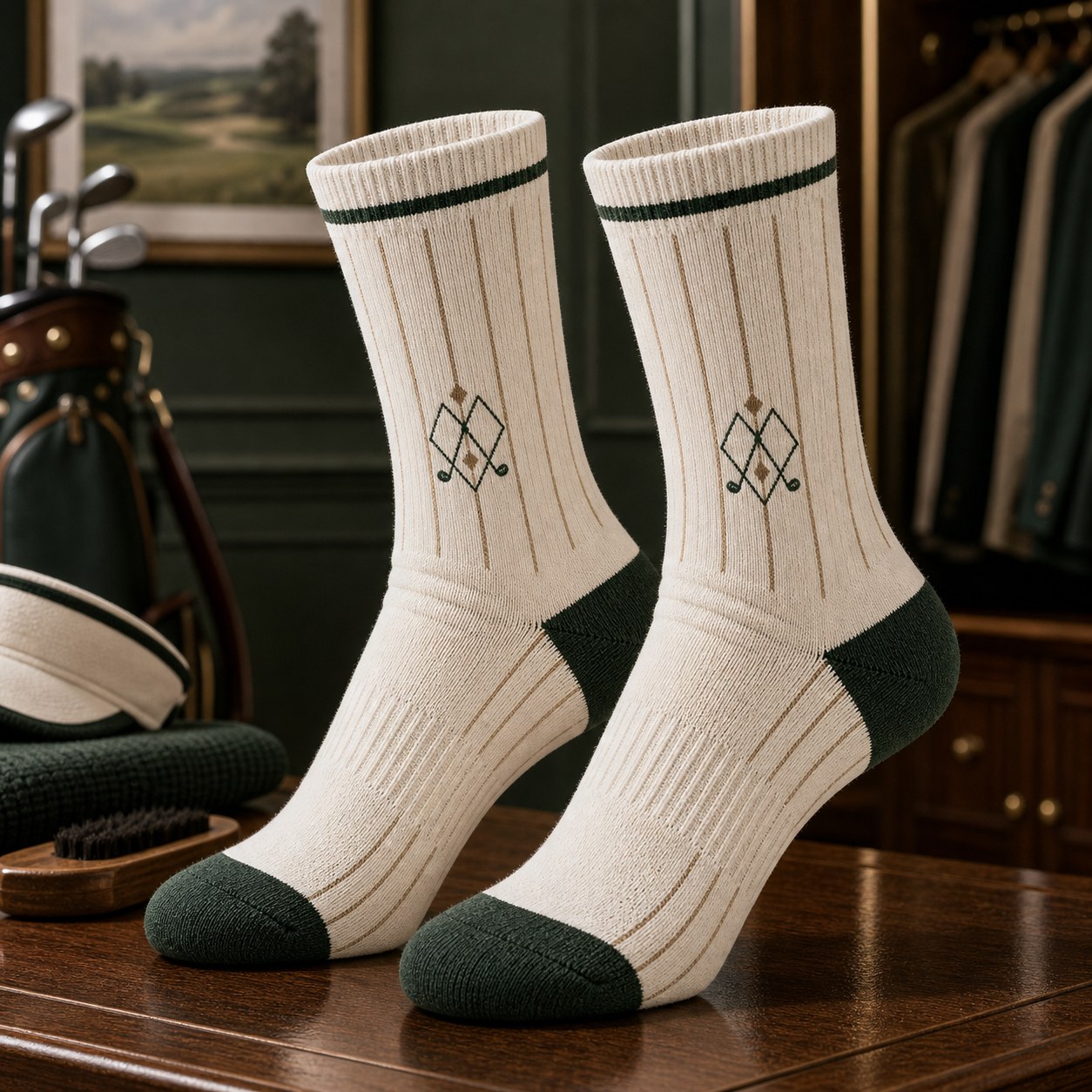 Golf Club Green old money socks